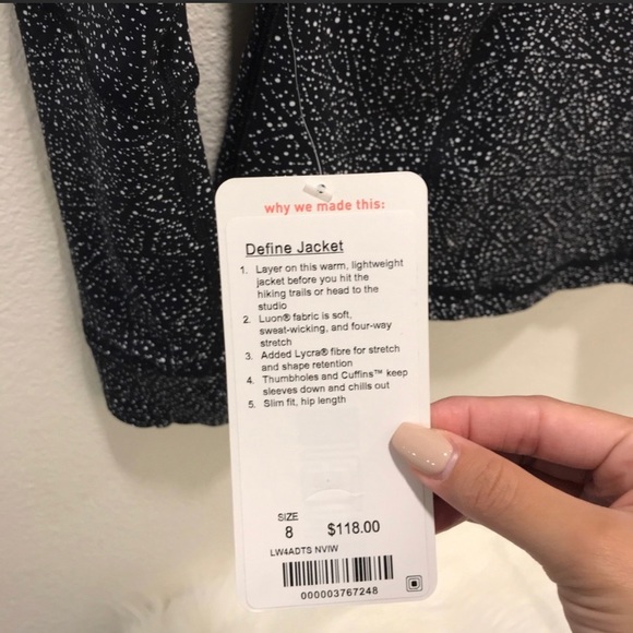 Lululemon Define Jacket Size 8 - Picture 5 of 6
